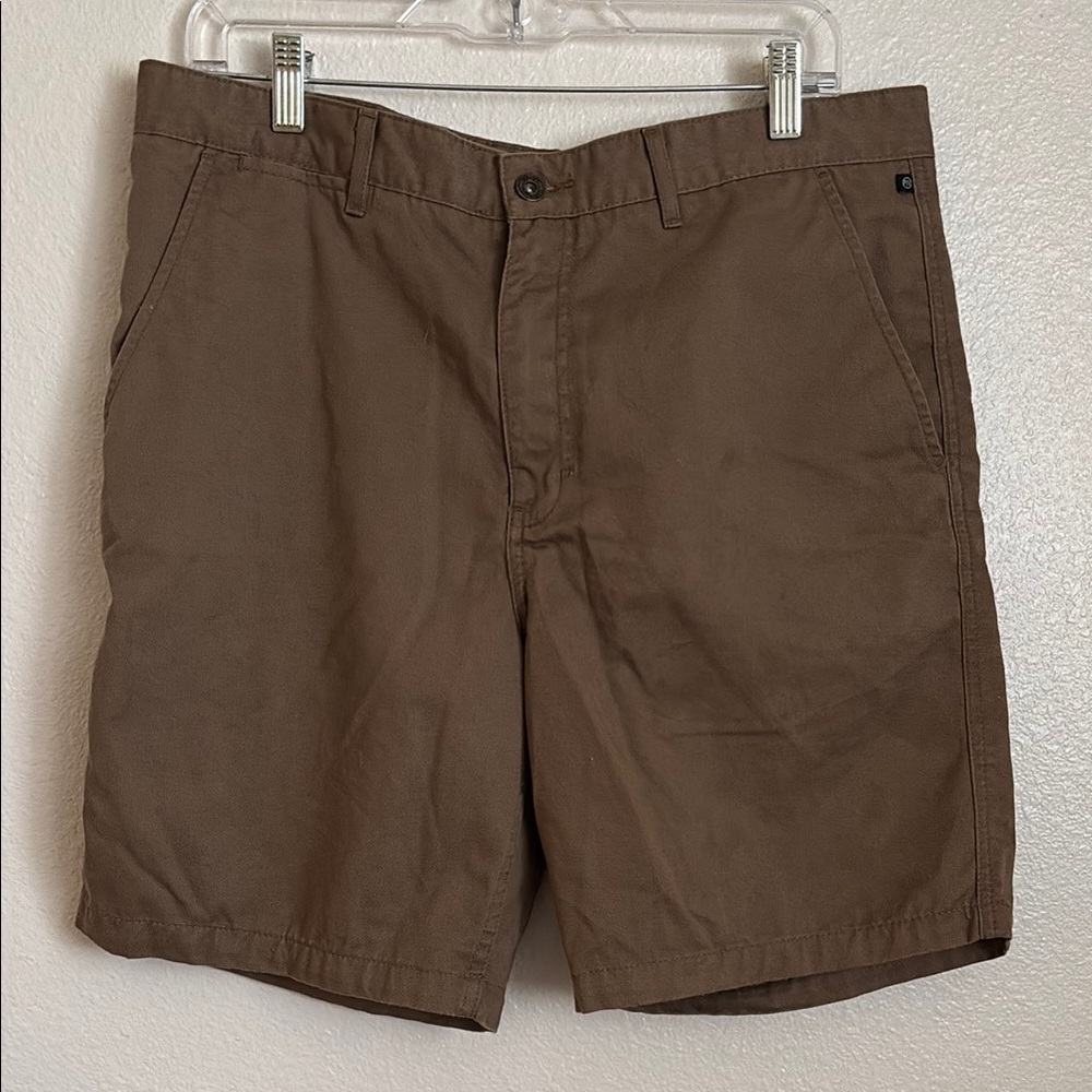 Classic Tan Men's Flat Front Shorts